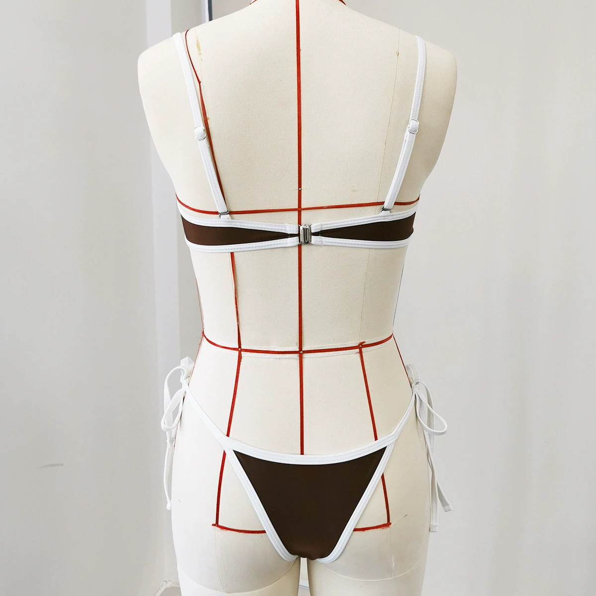 Women's Two-Piece Bikini Set with Underwire Top and Side-Tie Bottom view 4