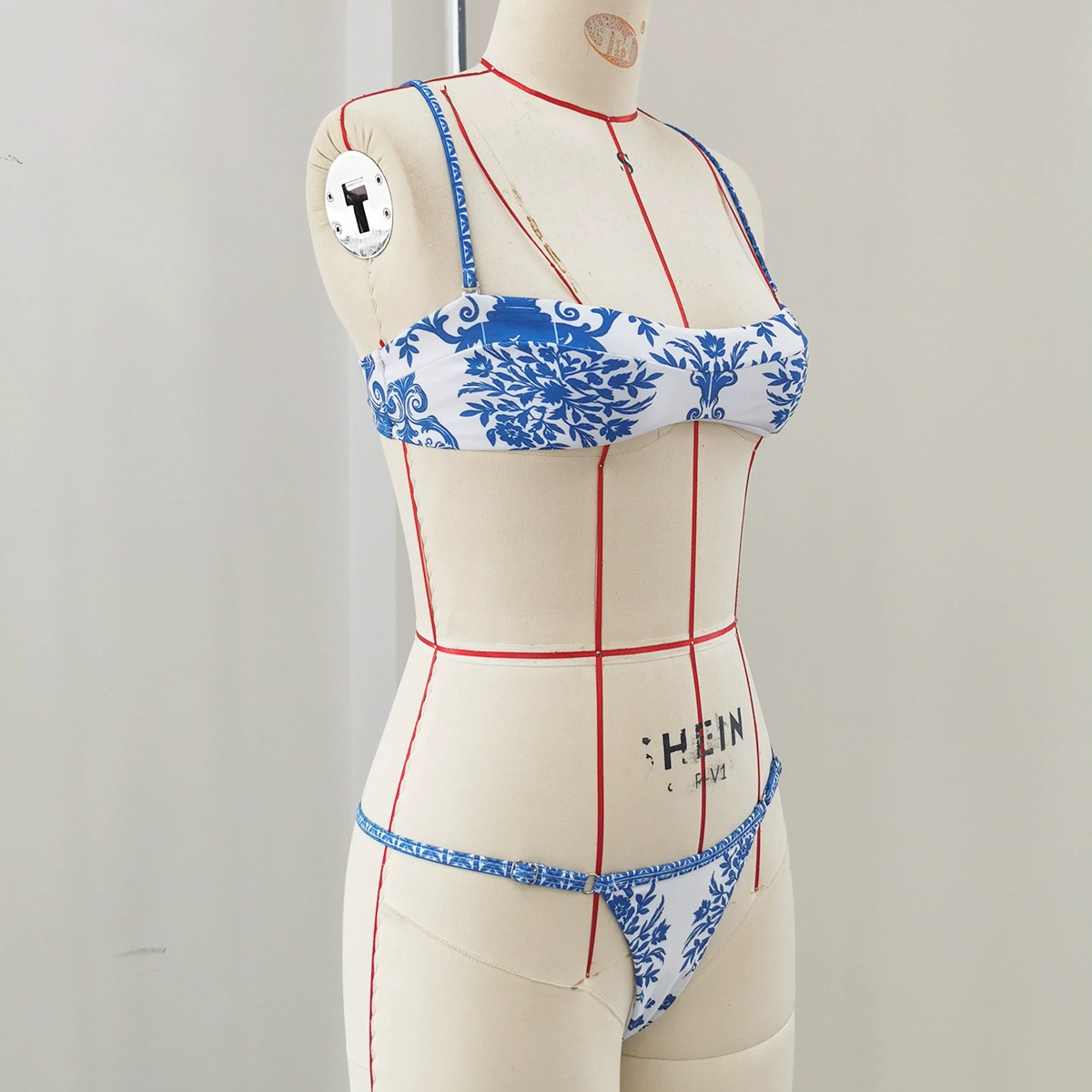 Two-Piece Bandeau Bikini Set with Thin Straps view 3