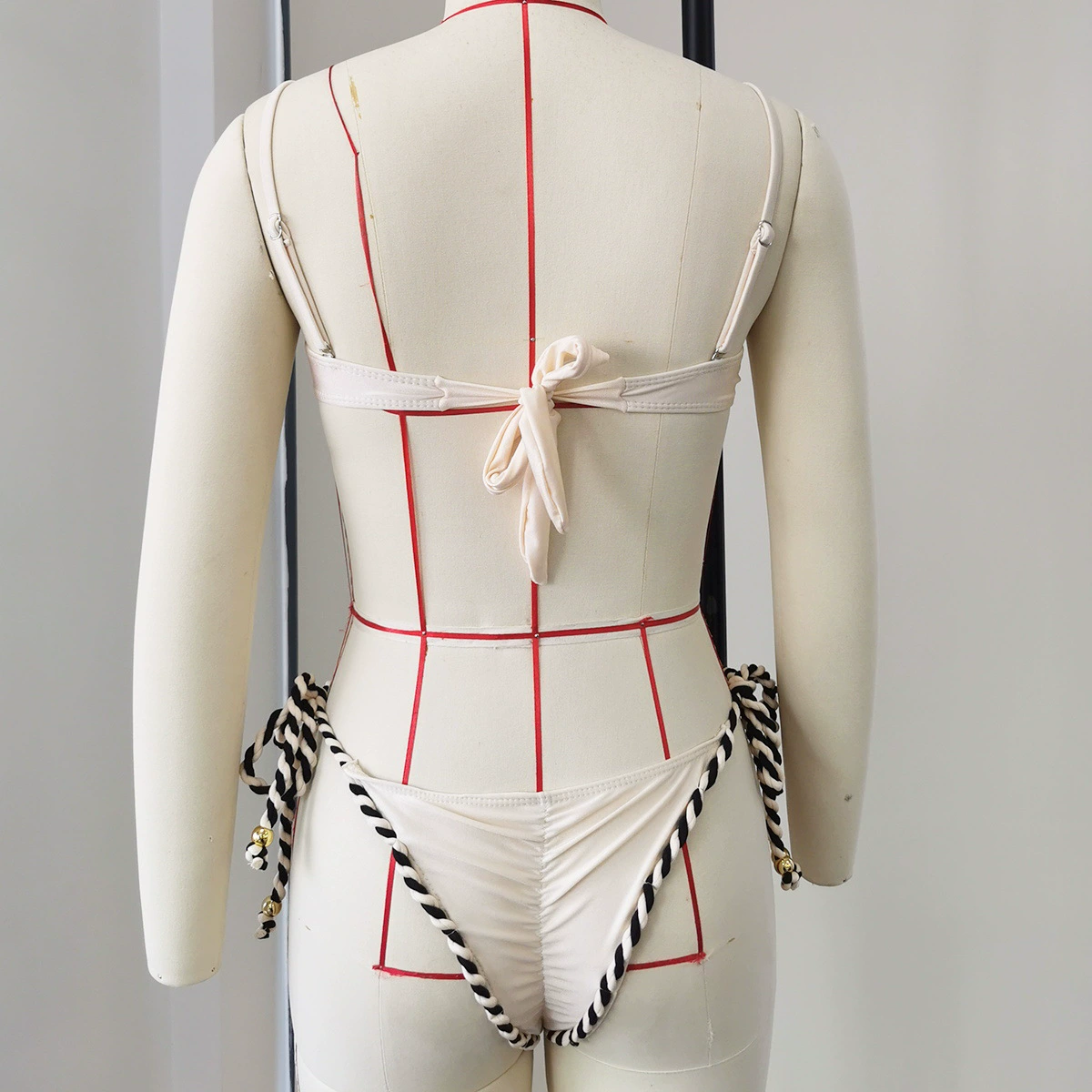 Two-Piece Twisted Rope Bandeau Bikini Set view 4