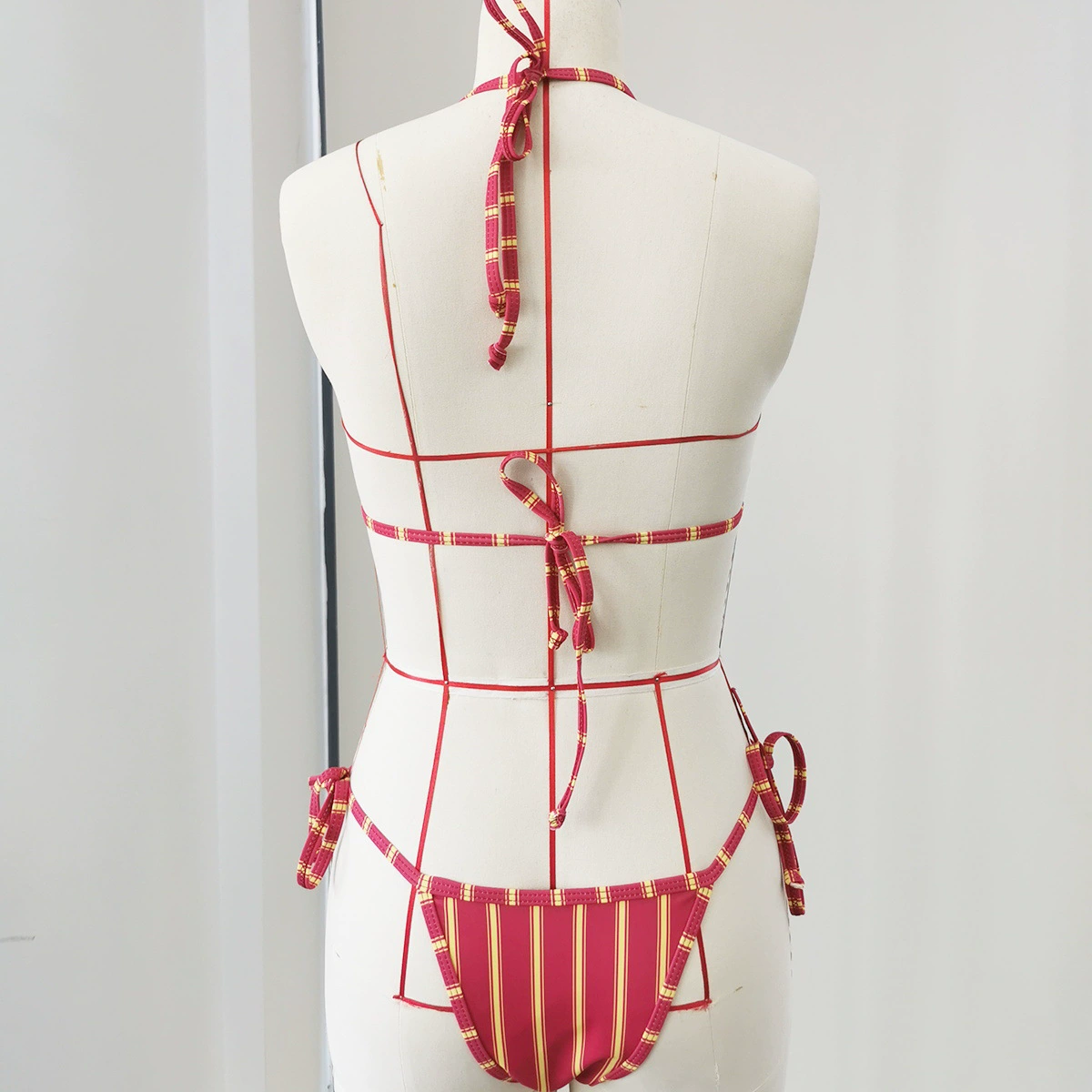 Halter Triangle String Bikini Set view 4