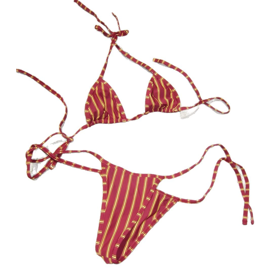Halter Triangle String Bikini Set view 5