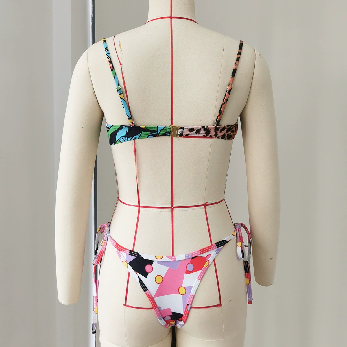 Triangle Bikini Set with Side Ties view 4