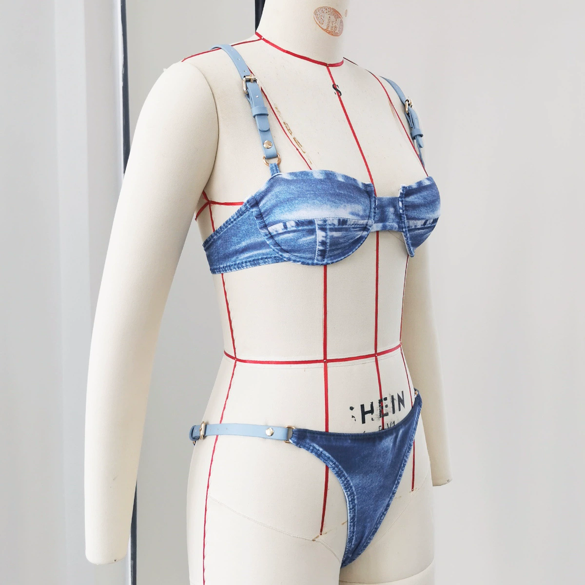 Adjustable Strap Bikini Set with Underwire Cups view 3