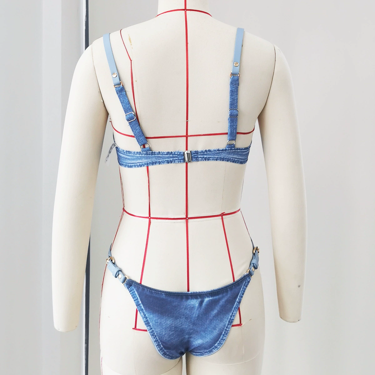 Adjustable Strap Bikini Set with Underwire Cups view 4