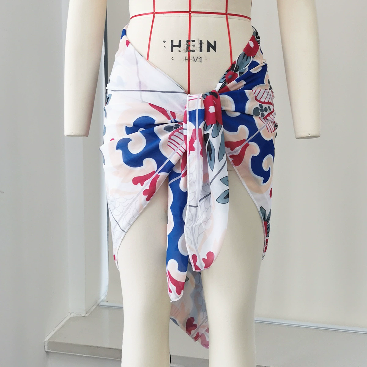 Women's Triangle Bikini Set with Matching Sarong view 4