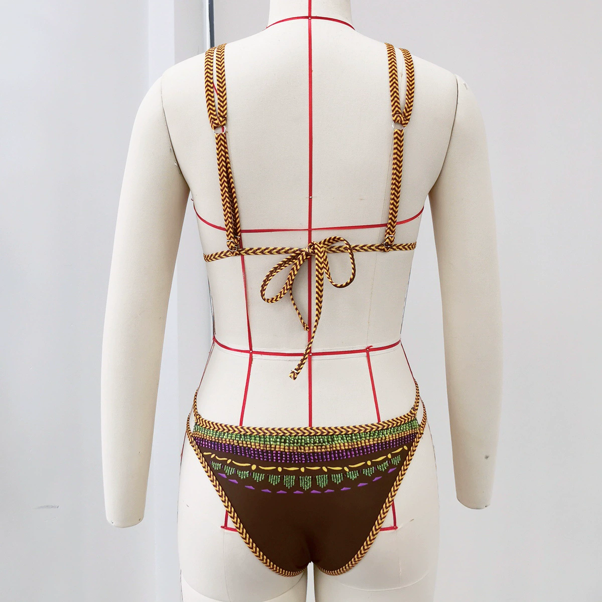 Halter Triangle Bikini Set view 3