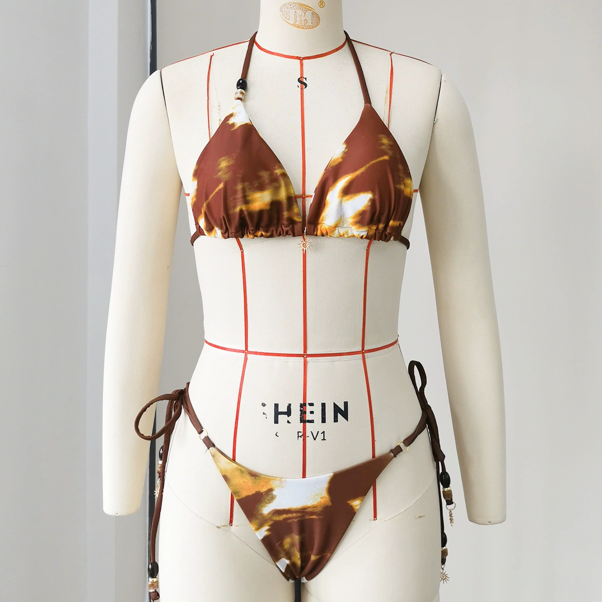 Women's Two-Piece Halter Side-Tie Bikini Set view 6