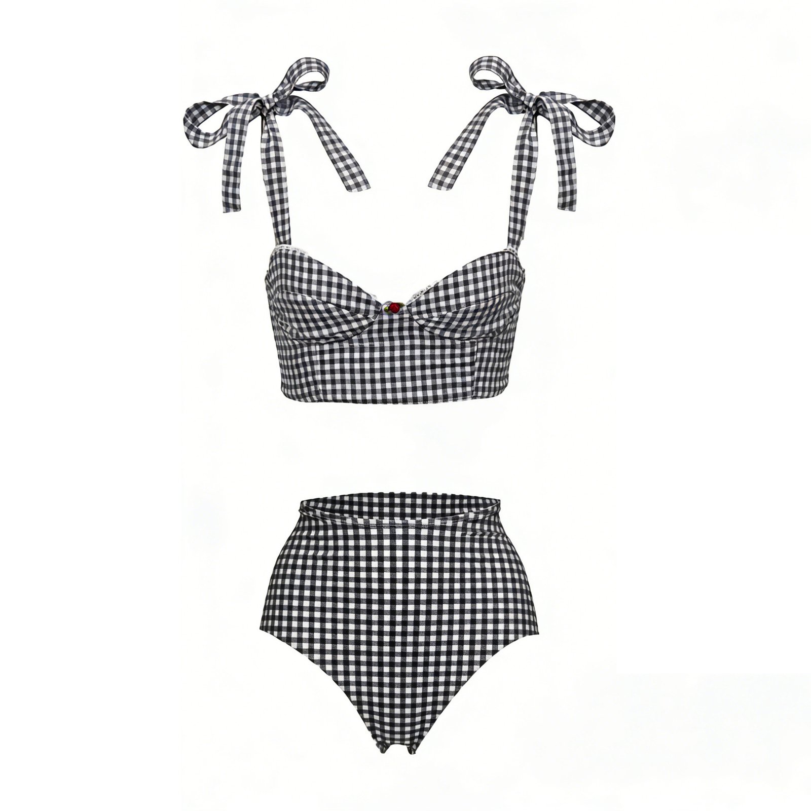 Dark Blue Check Two-piece