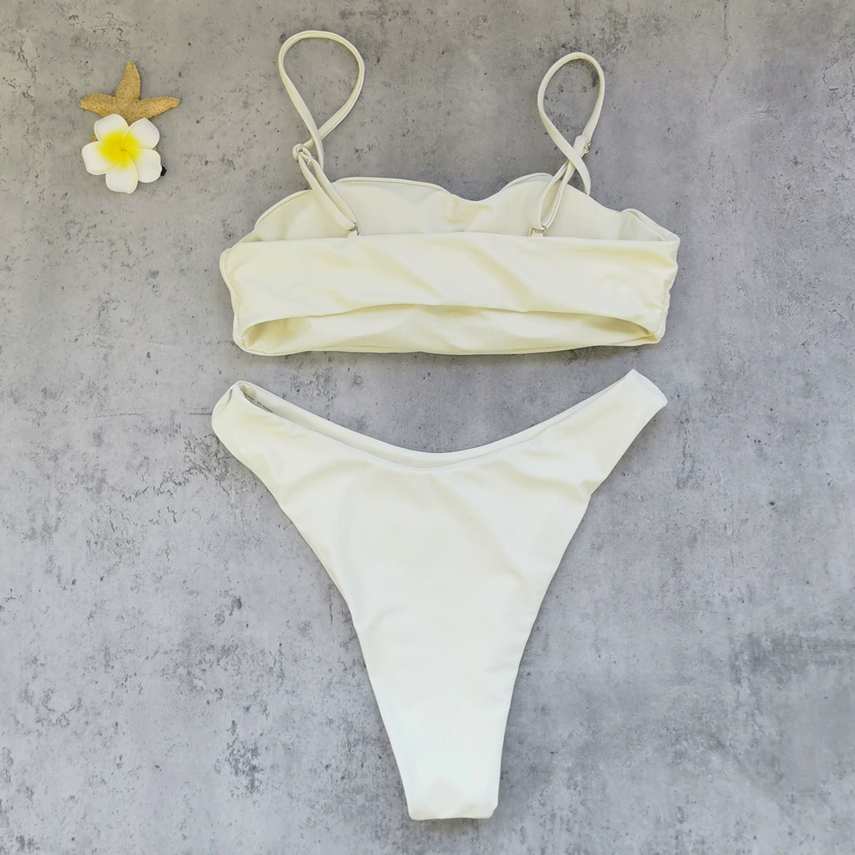 Spaghetti Strap Bandeau Bikini Set view 4