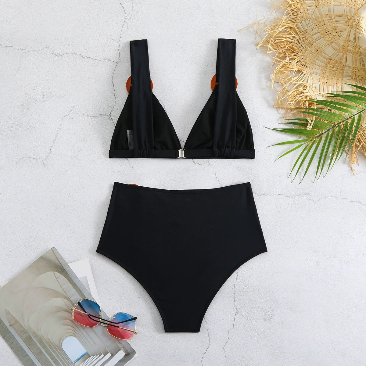 Two-Piece Swimsuit with Ring Details view 4