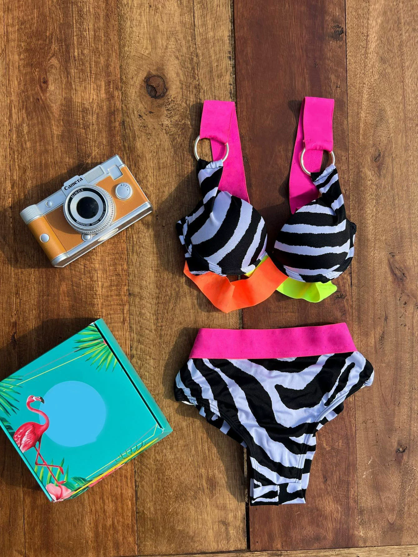 Strappy High-Waist Two-Piece Bikini Set view 3