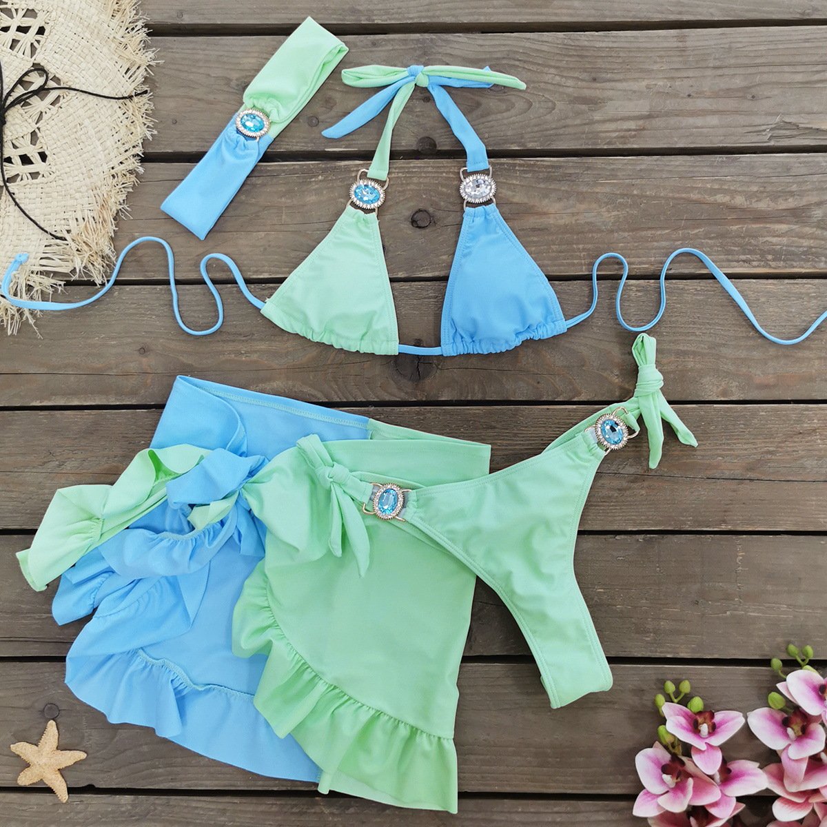 Green and Blue