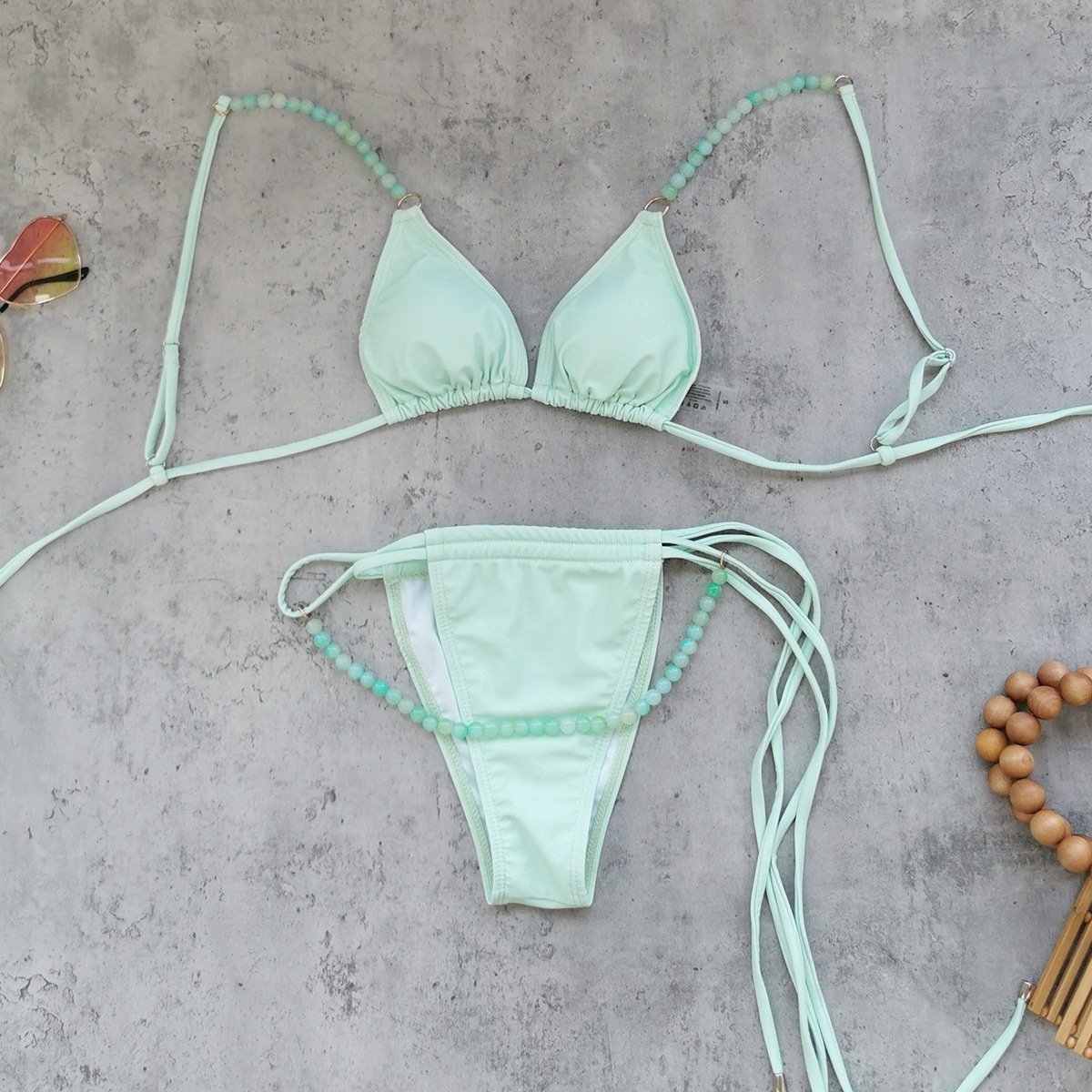 green bikini