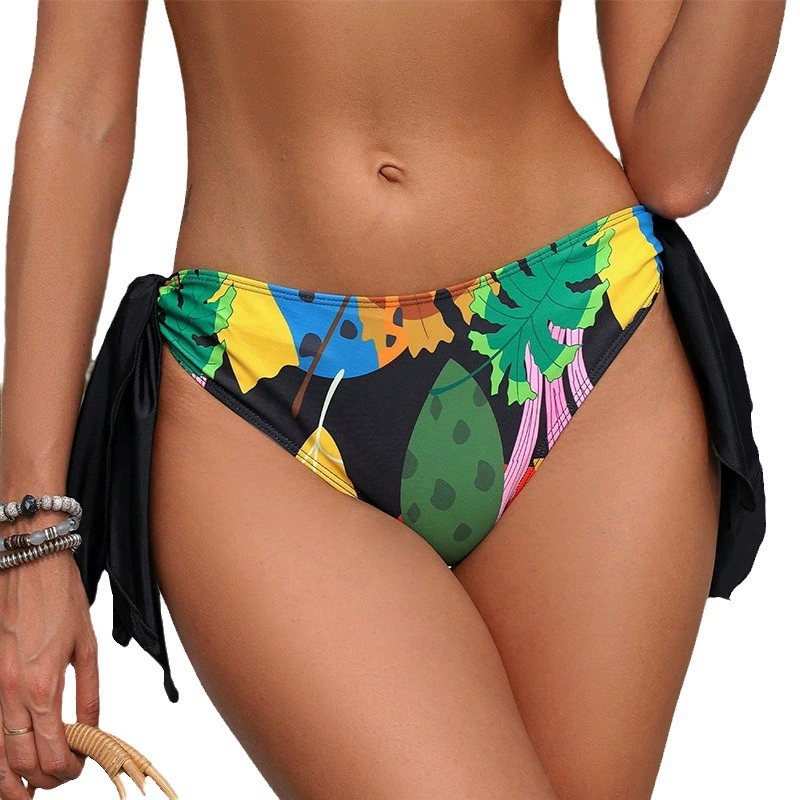 Women's Tie Side Bikini Bottoms with Sash Ties view 5
