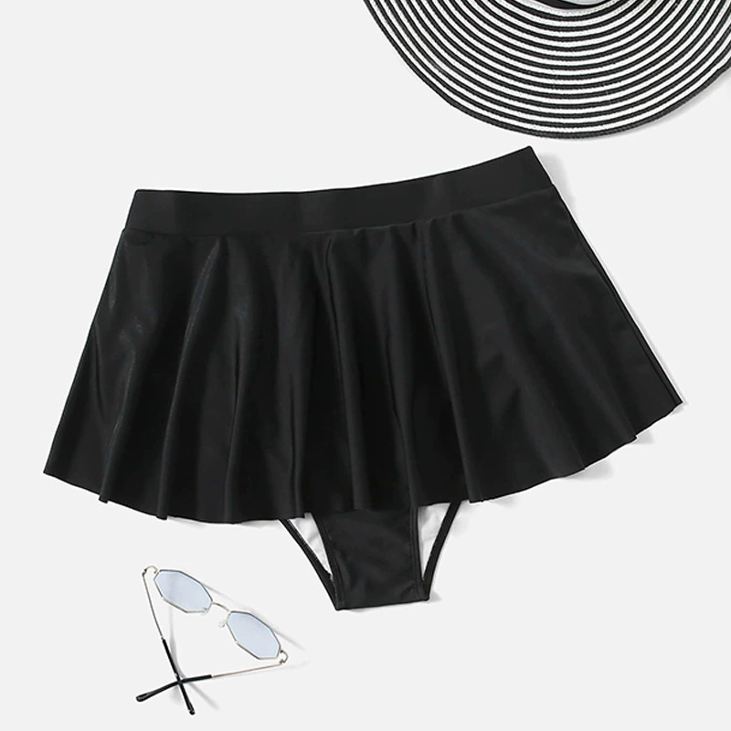 Women’s Flared Swim Skirt with Attached Briefs