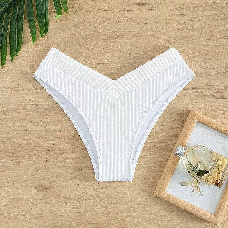 V-Cut High-Leg Bikini Bottom