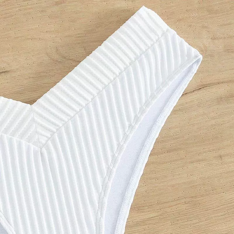 V-Cut High-Leg Bikini Bottom view 4
