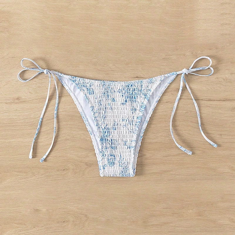 Women’s Smocked Side-Tie Bikini Bottom