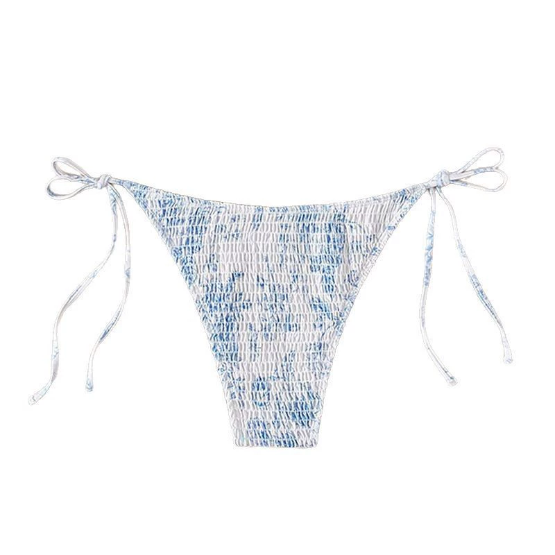 Women's Smocked Side-Tie Bikini Bottom view 5