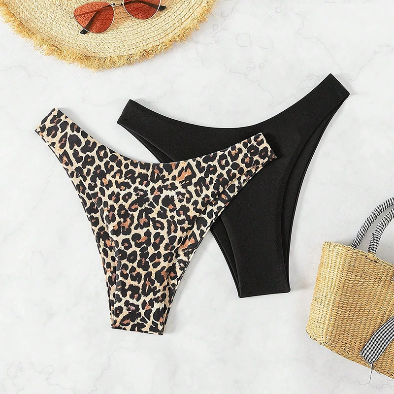 Set of Two High-Waisted Bikini Bottoms view 6