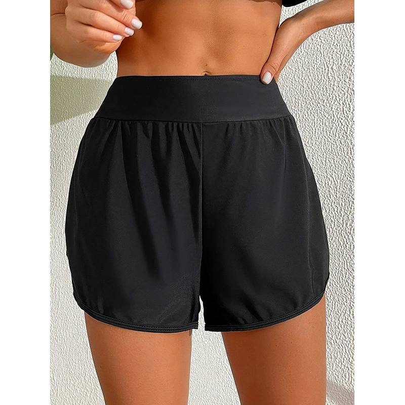 Women’s Layered High-Waist Swim Shorts