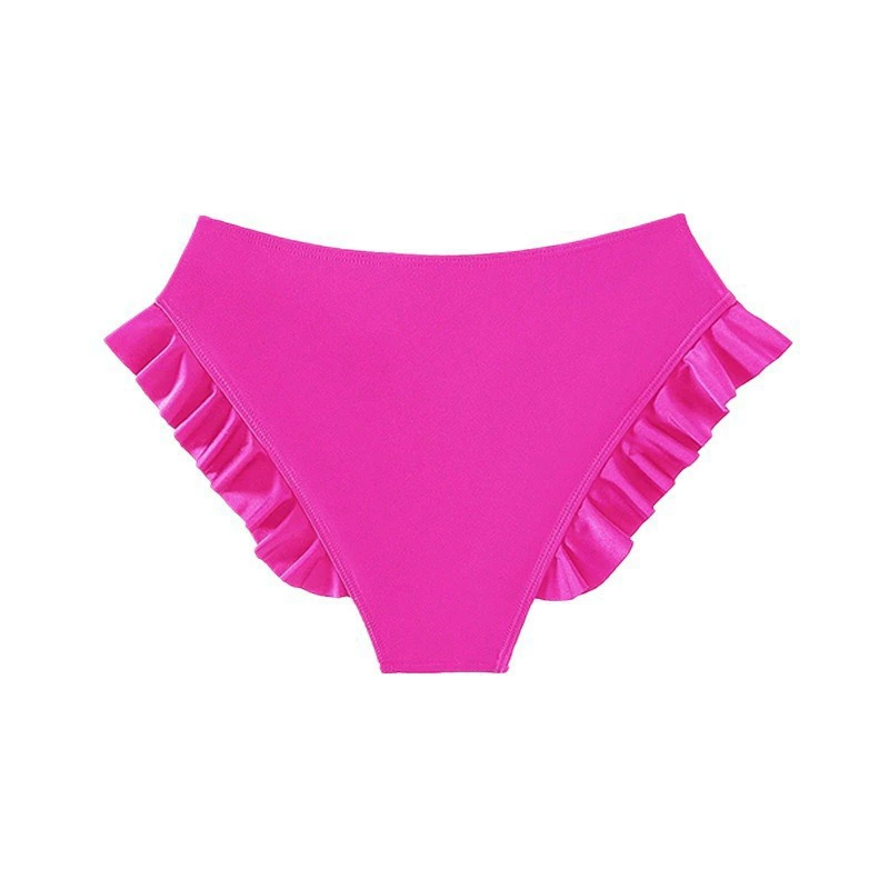 High-Waisted Ruffled Bikini Bottom view 5