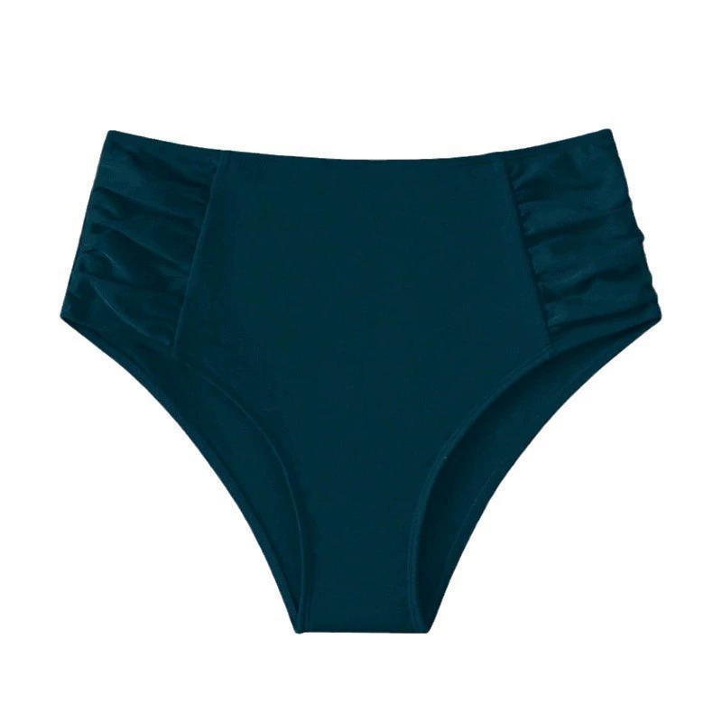 Women's High Waist Ruched Bikini Bottom view 5