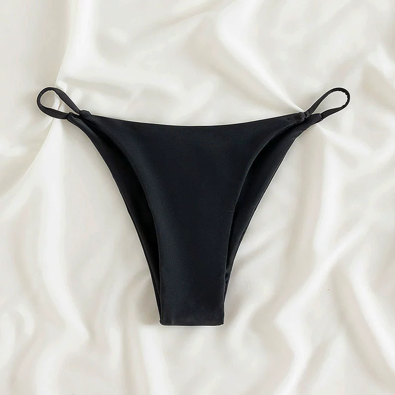 Women’s V-Cut Thong Bikini Bottom with Side Ties