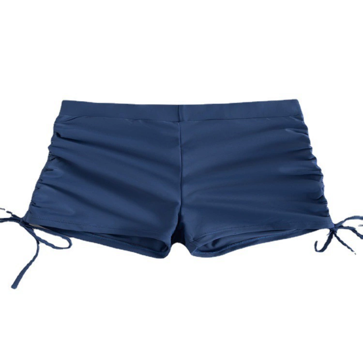 Women's High Waist Boyleg Swim Shorts with Side Drawstrings view 5