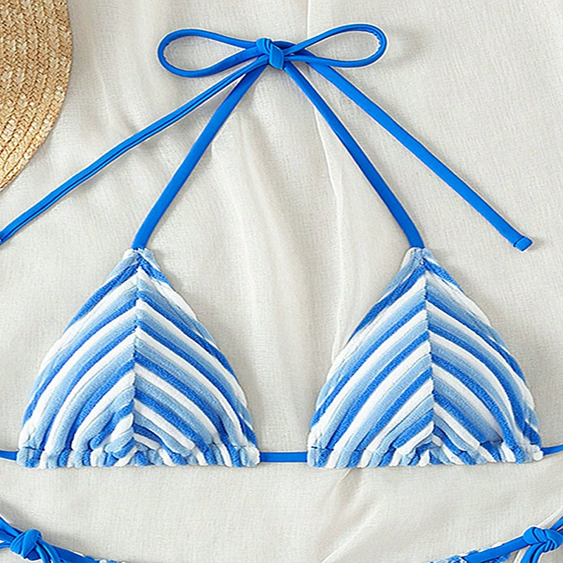 Women’s Tie Halter Triangle Bikini Top