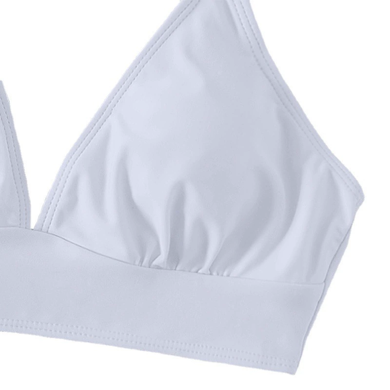 Ruffle Strap Triangle Bikini Top view 5