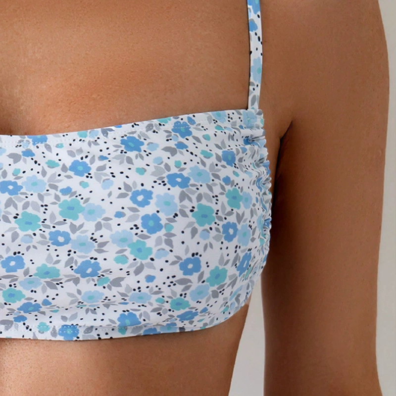 Adjustable Strap Square Neck Bikini Top