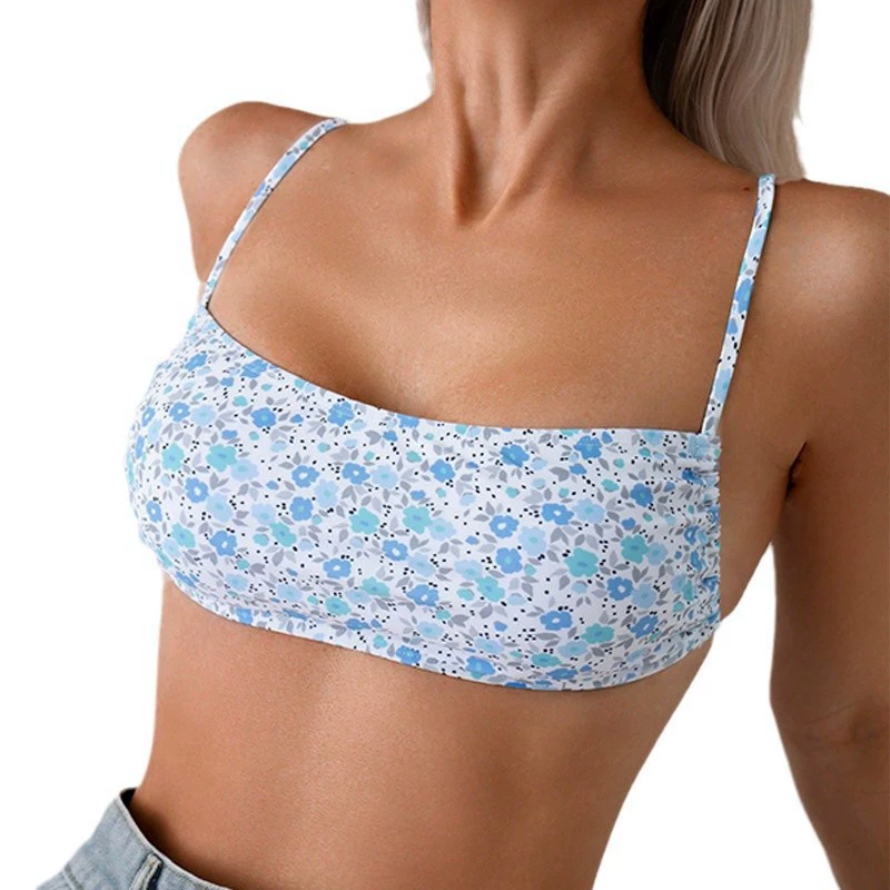 Adjustable Strap Square Neck Bikini Top view 5
