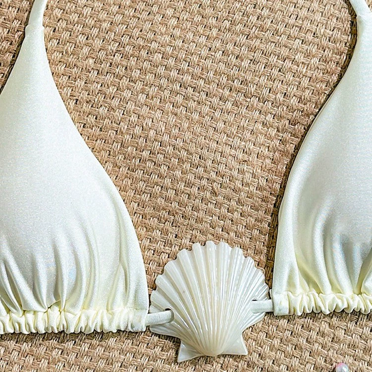 Bikini Top with Seashell Detail view 4