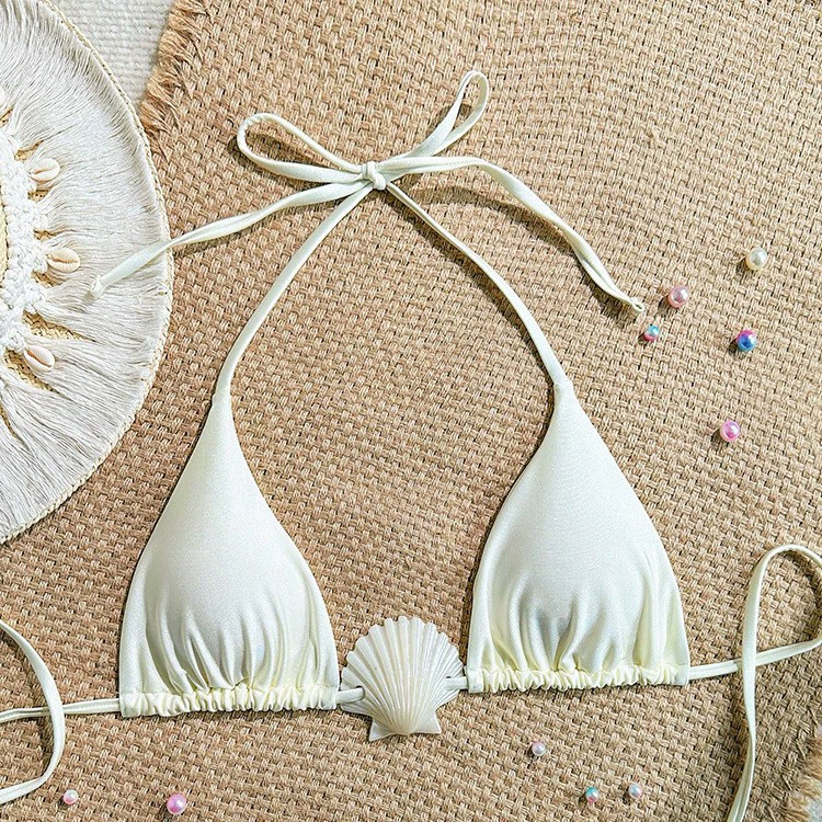 Bikini Top with Seashell Detail view 5