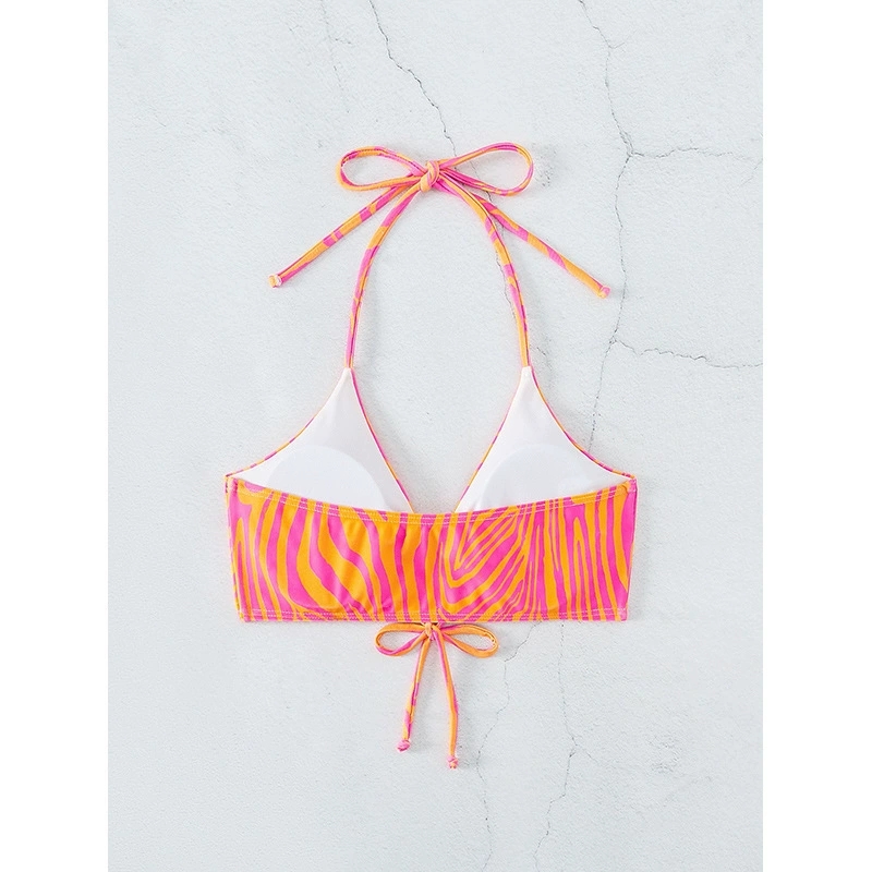 Women’s Halter Neck Bikini Top with Ties