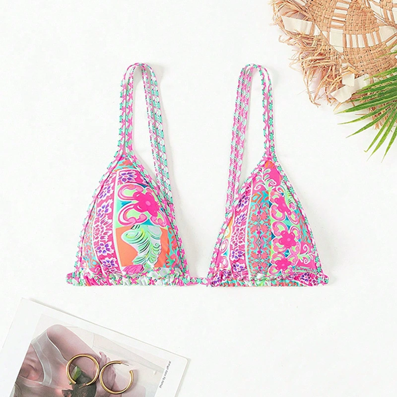 Triangle Bikini Top with Spaghetti Straps