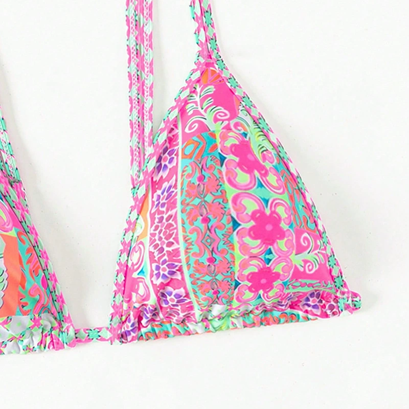 Triangle Bikini Top with Spaghetti Straps view 3