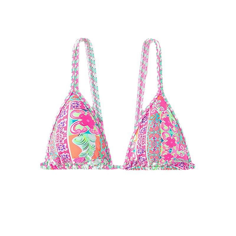 Triangle Bikini Top with Spaghetti Straps view 5