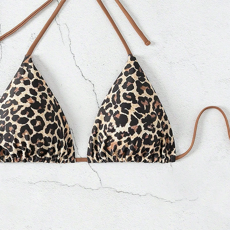 Women's Triangle String Bikini Top view 4