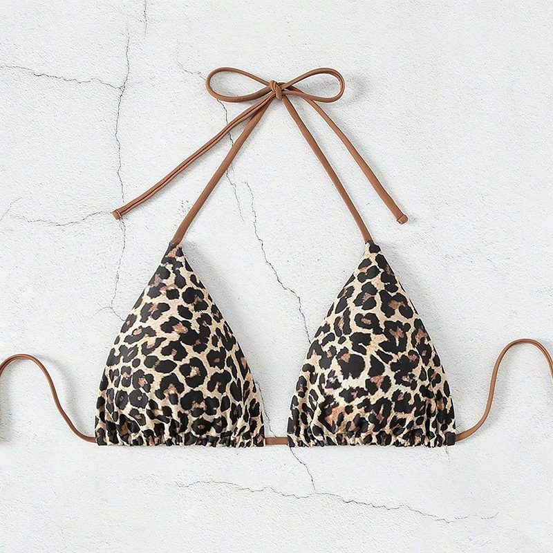 Women's Triangle String Bikini Top view 6