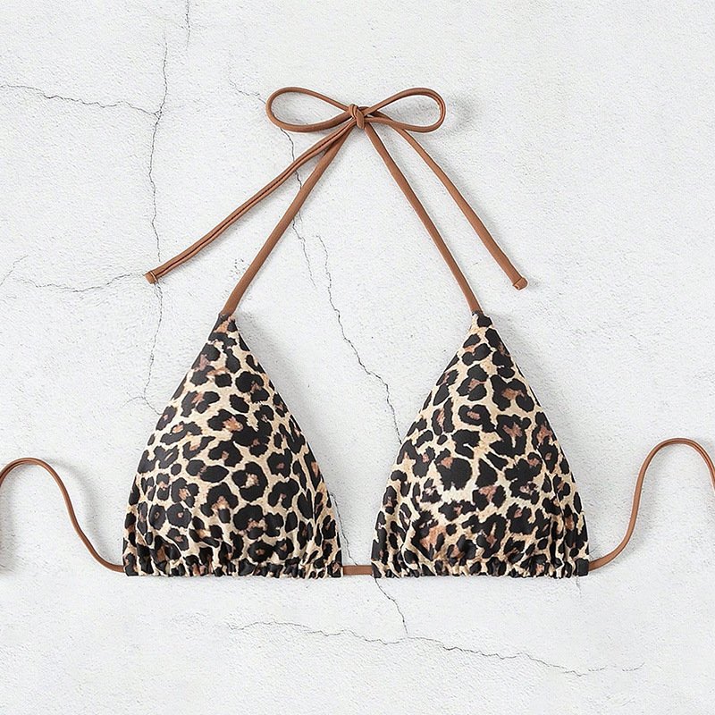 Black-Brown Leopard Print Top