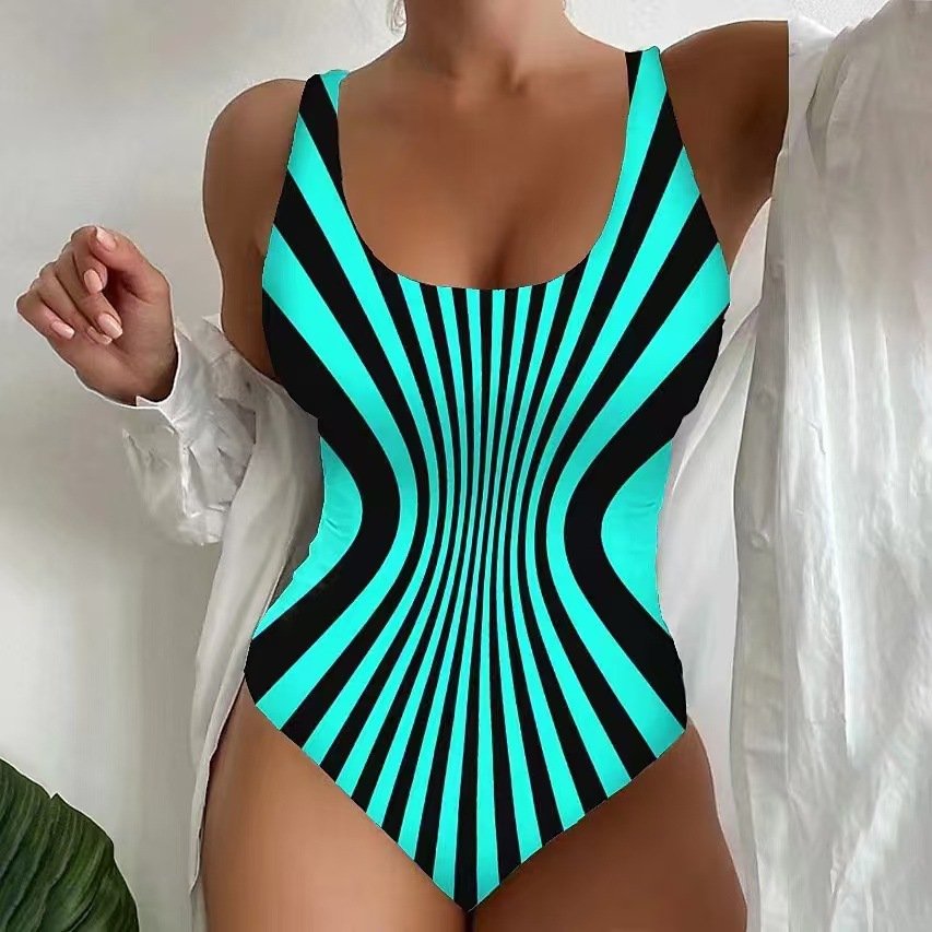 Scoop Neck One-Piece Swimsuit – New Variation