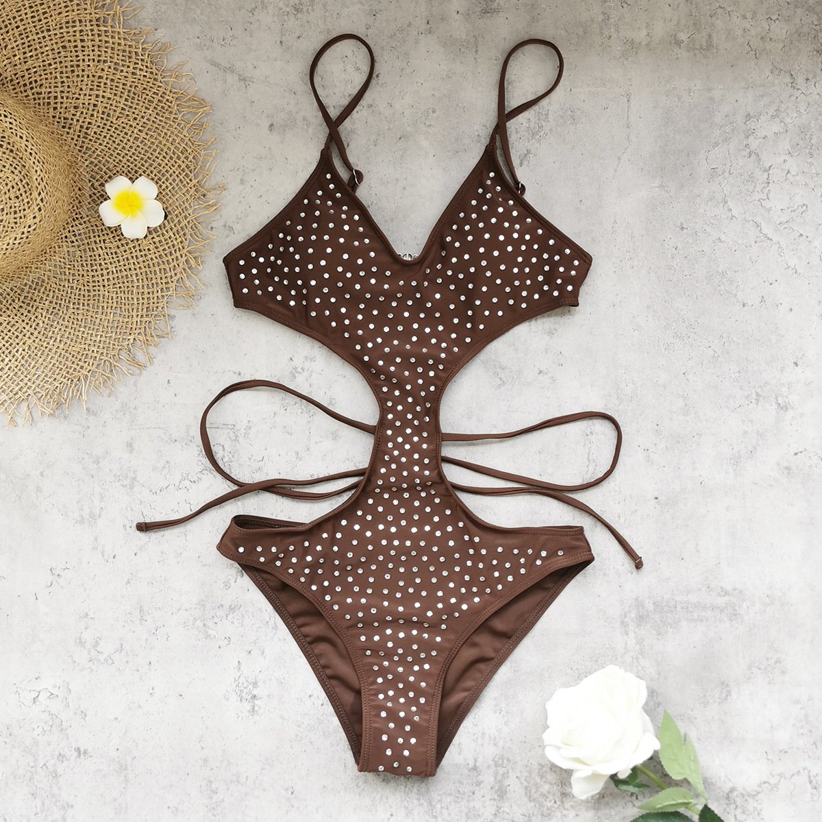 Embellished Cutout Monokini