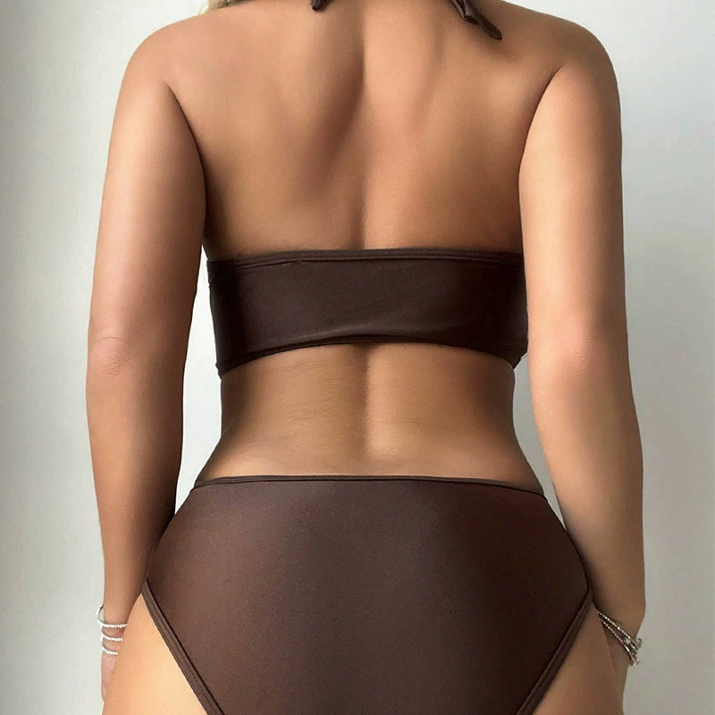 Women’s Halter Cutout One-Piece Swimsuit