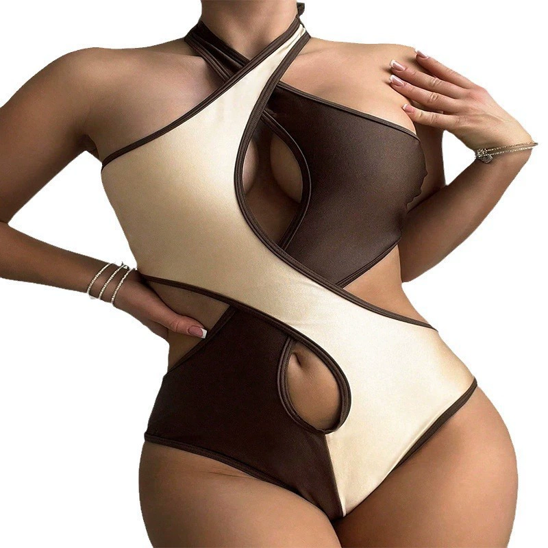 Women's Halter Cutout One-Piece Swimsuit view 4