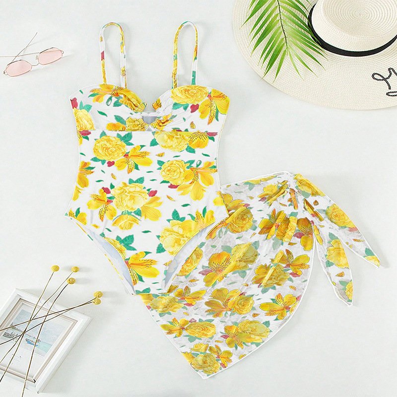 Yellow White Floral