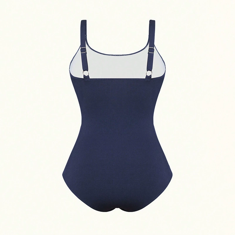 Women’s Ruched One Piece Swimsuit with Adjustable Shoulder Straps