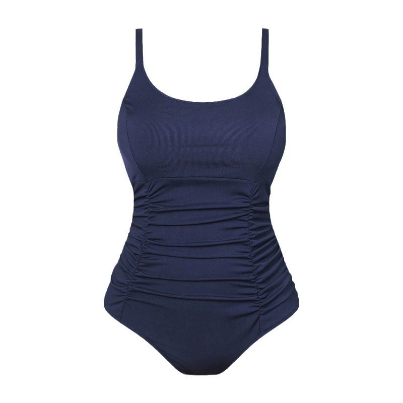 Women's Ruched One Piece Swimsuit with Adjustable Shoulder Straps view 5