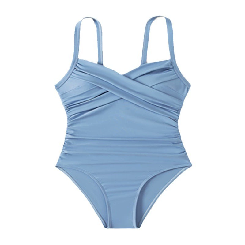 Women's Twist Front Ruched One Piece Swimsuit view 5